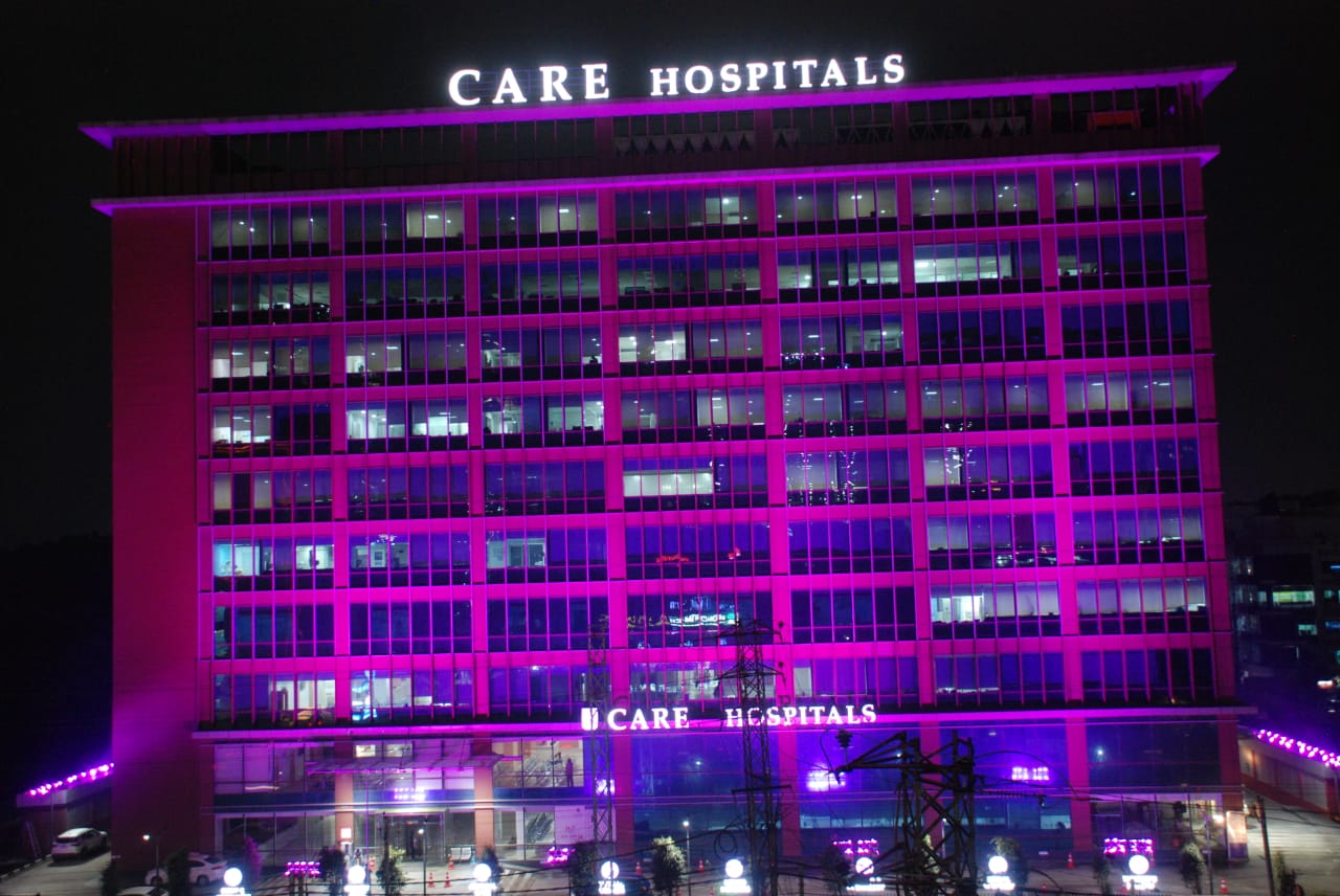 CARE Hospitals, Hitech City, Changes Colour In Honour Of Breast Cancer ...