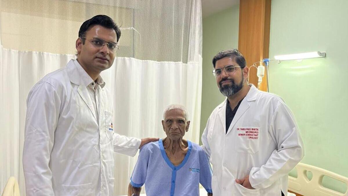 Centenarian undergoes prostate surgery at Sarvodaya Hospital ...