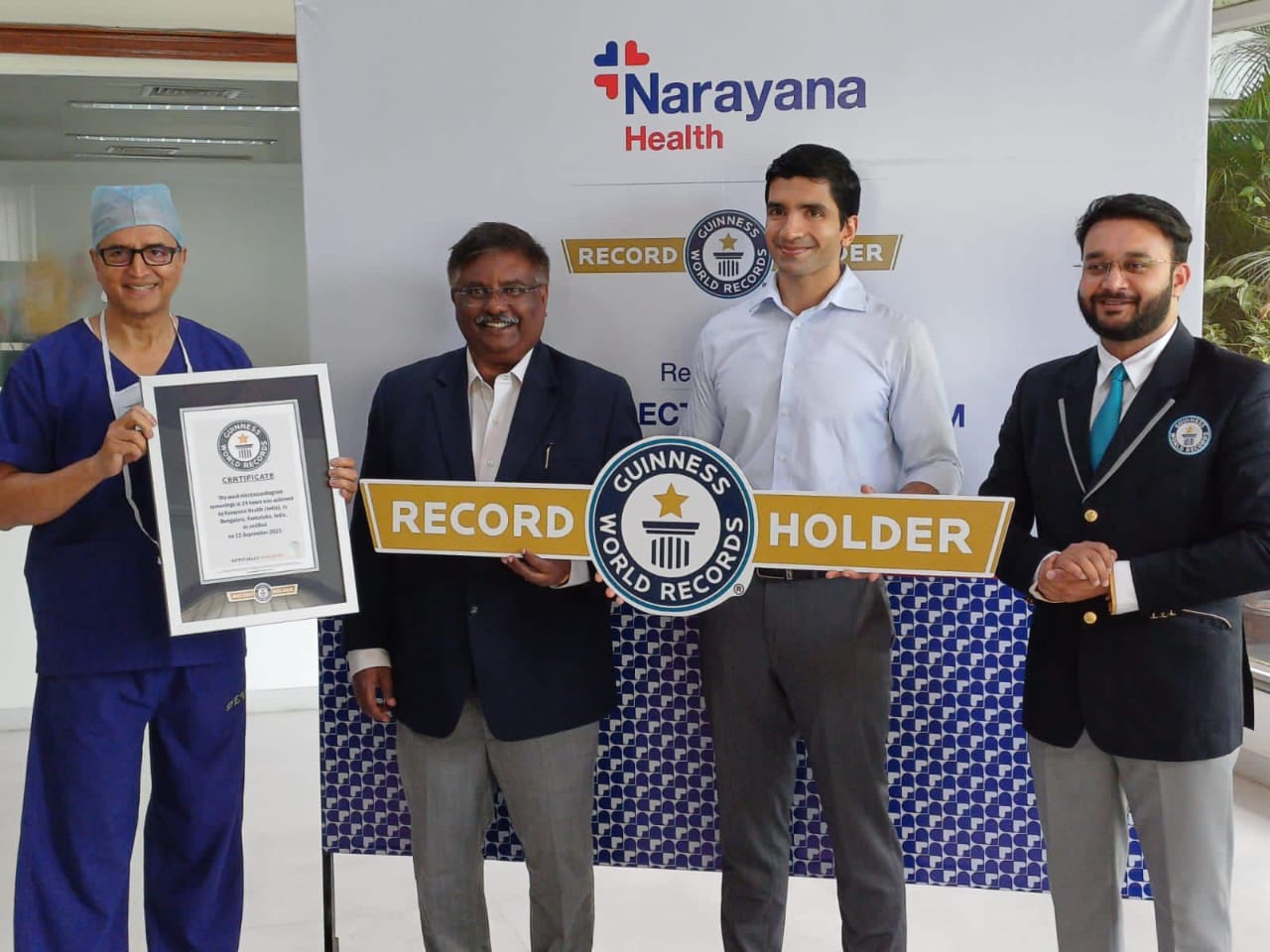 Narayana Health sets Guinness World Record with ECGs - Healthcare